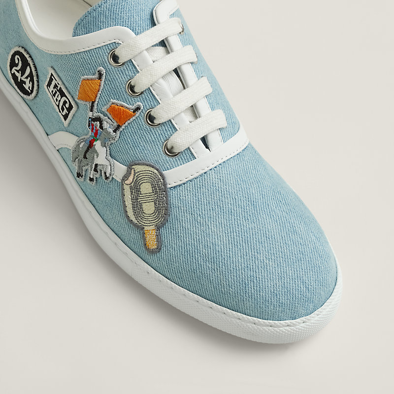 HERMES 最新作 スニーカー デニム お洒落 カジュアル Innocent Innocent sneaker | Hermès Canada